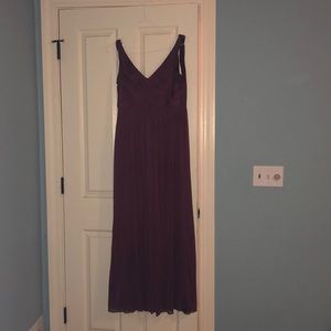 David’s Bridal Wine Bridesmaid Dress